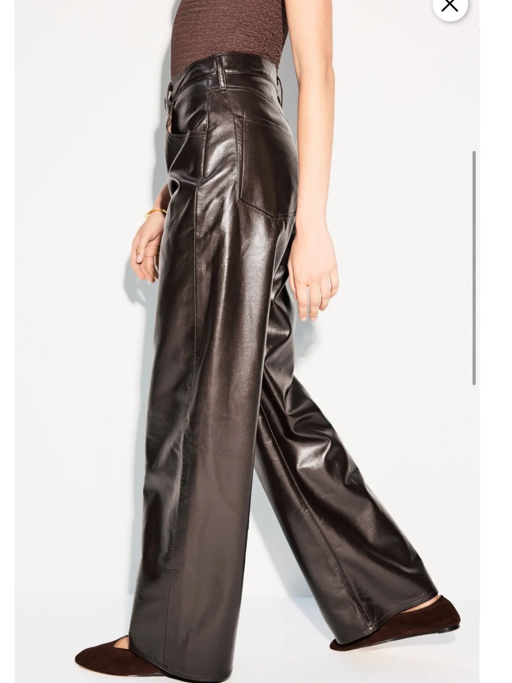 Citizens of Humanity Ayla Baggy Leather, Size: 27 - Picture 2 of 16